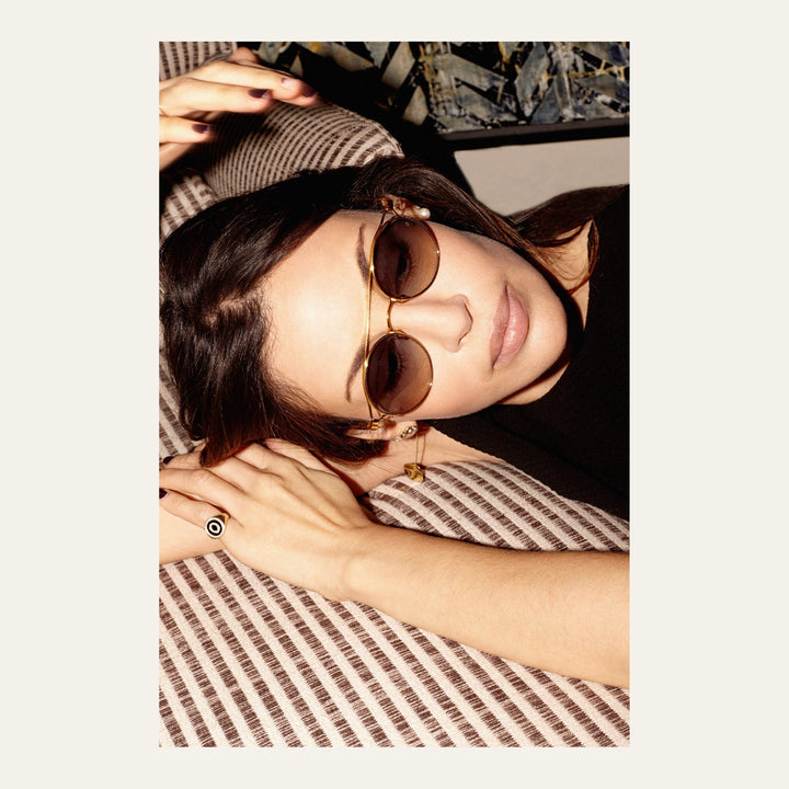 Woman VIOLET Oval Sunglasses XOW03625715KR2PZL012 | Tods