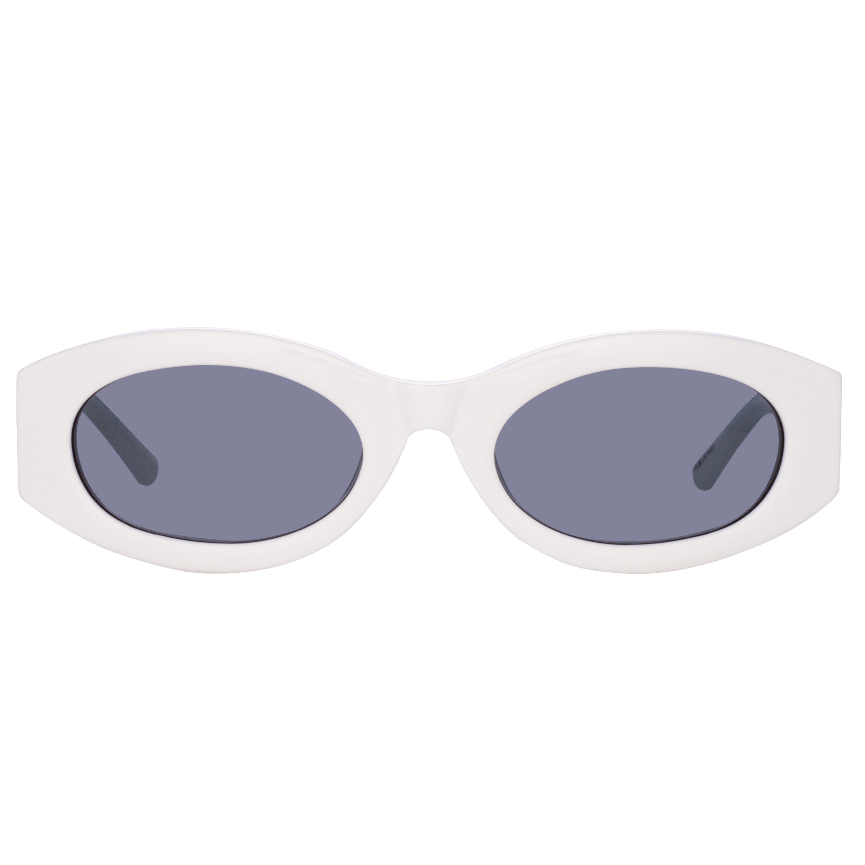 Linda Farrow Dania Sunglasses in White