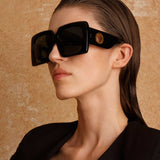 Sierra Oversized Sunglasses in Black
