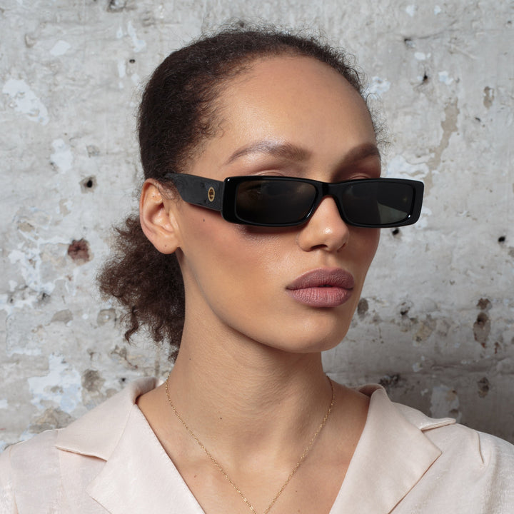 Farfetch Gucci Eyewear Slim rectangular-frame Sunglasses - Farfetch |  ShopLook