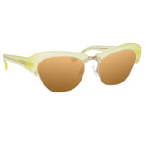 Dries Van Noten Cat Eye Sunglasses in Citrus