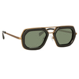 Dries Van Noten Aviator Sunglasses in Gold