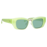 Dries Van Noten 202 Round Sunglasses in Green