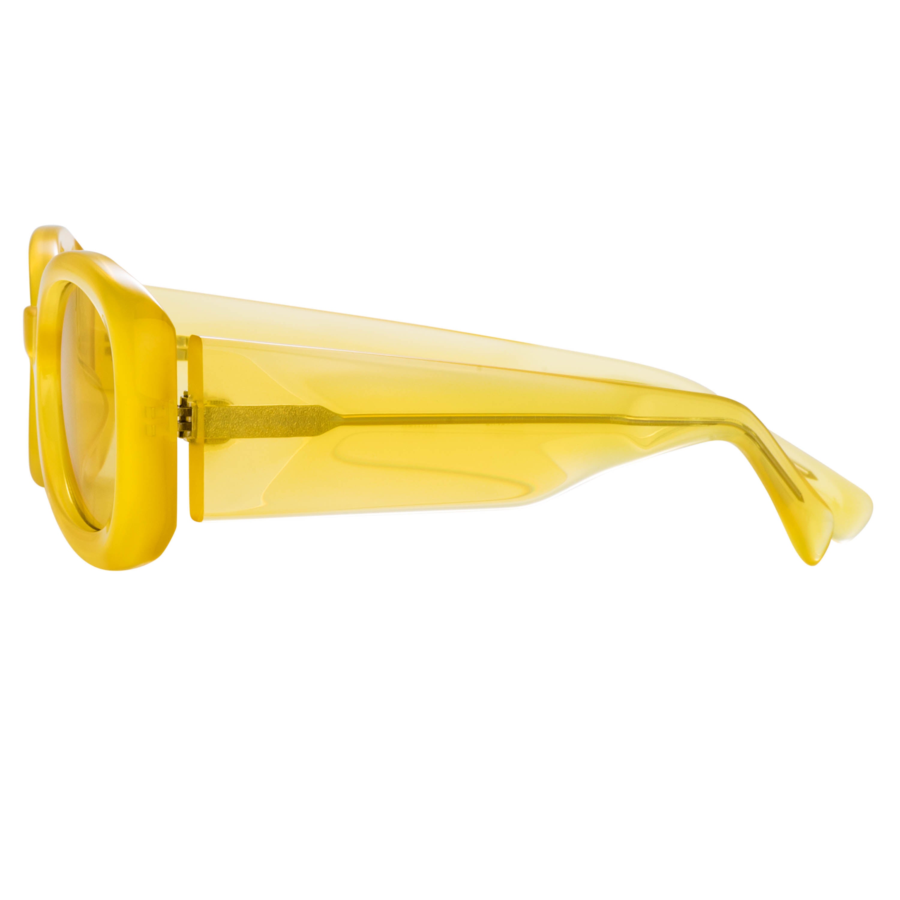 Dries van Noten 204 Aviator Sunglasses in Yellow by LINDA FARROW