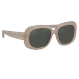 Dries Van Noten Oversized Sunglasses in Nude