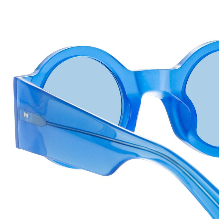 Oversized Sunglasses in Blue frame by Dries Van Noten x LINDA FARROW –  LINDA FARROW (INT'L)