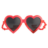 Jeremy Scott Heart Sunglasses in Red