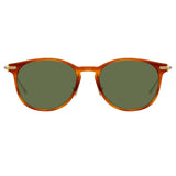 Linda Farrow Linear Fuller C11 D-Frame Sunglasses