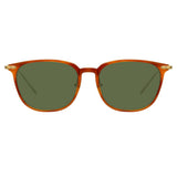 Linda Farrow Linear Wright A C11 Rectangular Sunglasses