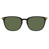 Linda Farrow Linear Wright A C8 Rectangular Sunglasses