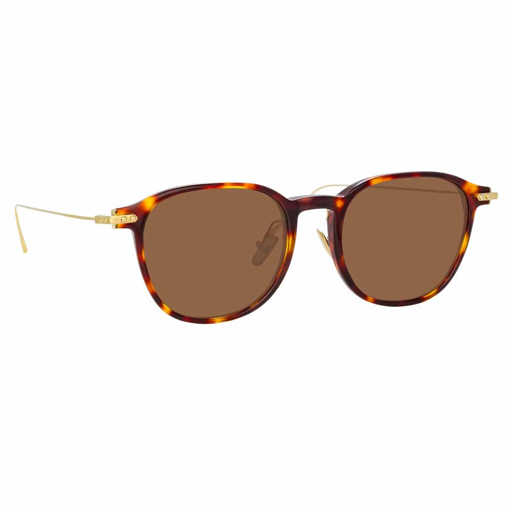 Empire D-Frame Sunglasses in Tortoiseshell frame by LINDA FARROW Linear –  LINDA FARROW (U.S.)