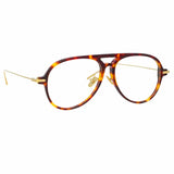 Linda Farrow Linear Gilles C2 Aviator Optical Frame