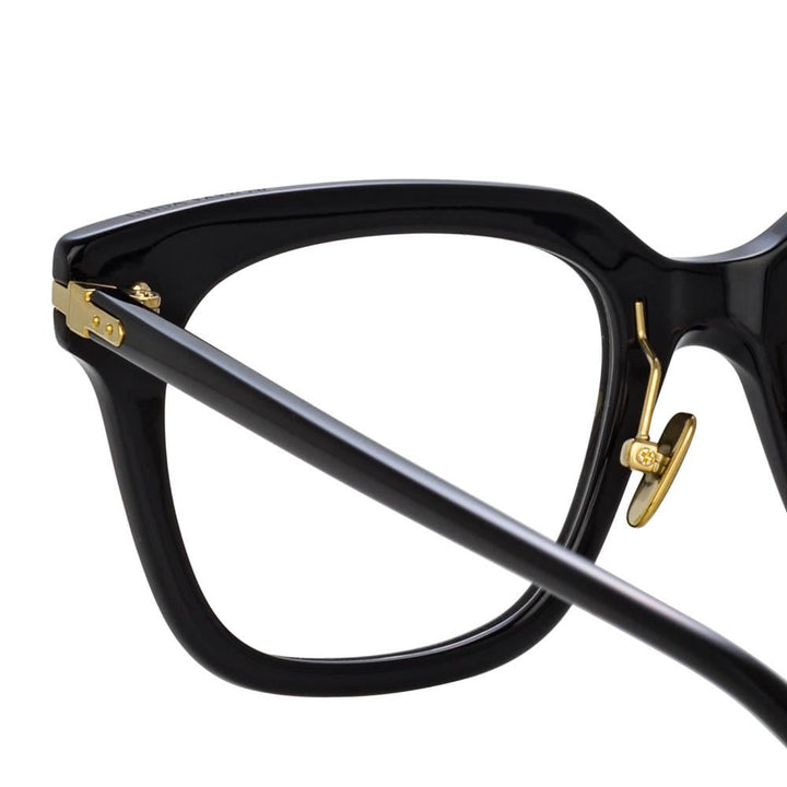 Empire D-Frame Glasses in Clear frame by LINDA FARROW Linear – LINDA FARROW  (U.S.)