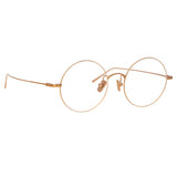 Zaha Round Optical Frame in Rose Gold