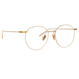 Foster Oval Optical A Frame in Rose Gold