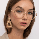 Fawcet Hexagon Optical Frame in Yellow Gold