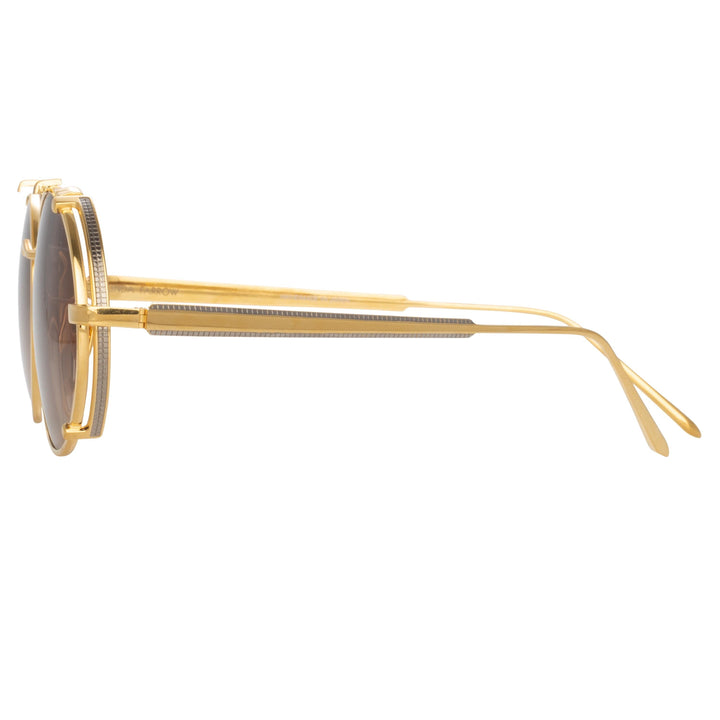 Cartier CT0362S 004 Gold Grey Sunglasses