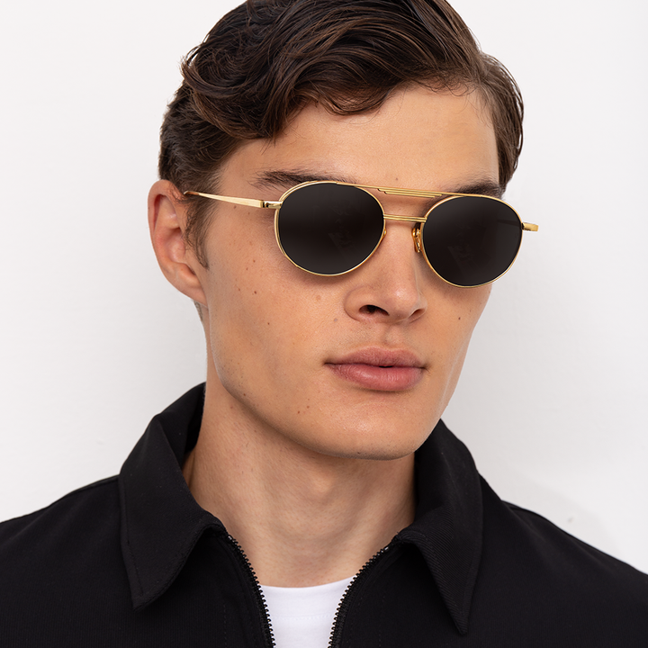 Black Chunky Oval Sunglasses | New Look