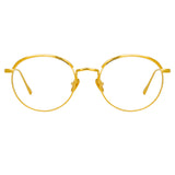 Marlon Oval Optical Frame in Yellow Gold (Men's)