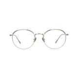 The Marlon | Oval Optical Frame in White Gold (C6)
