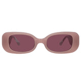 Lola Rectangular Sunglasses in Lilac