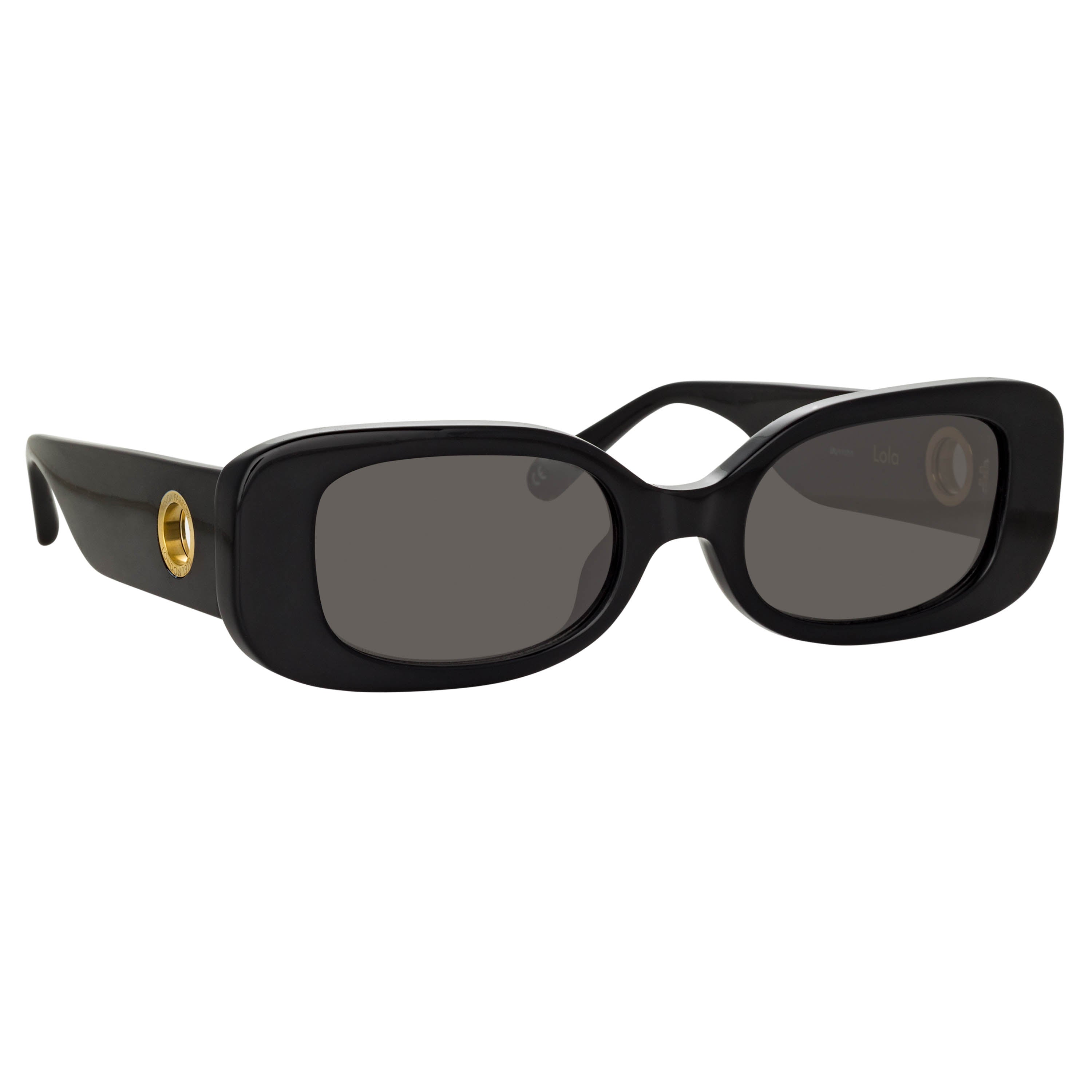 Miu Miu small oval black sunglasses