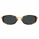 Rosie Oval Sunglasses in Tortoiseshell