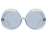 Ellen Round Sunglasses in Blue