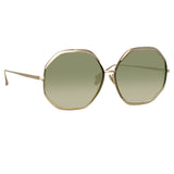 Camila Oversized Sunglasses in Light Gold