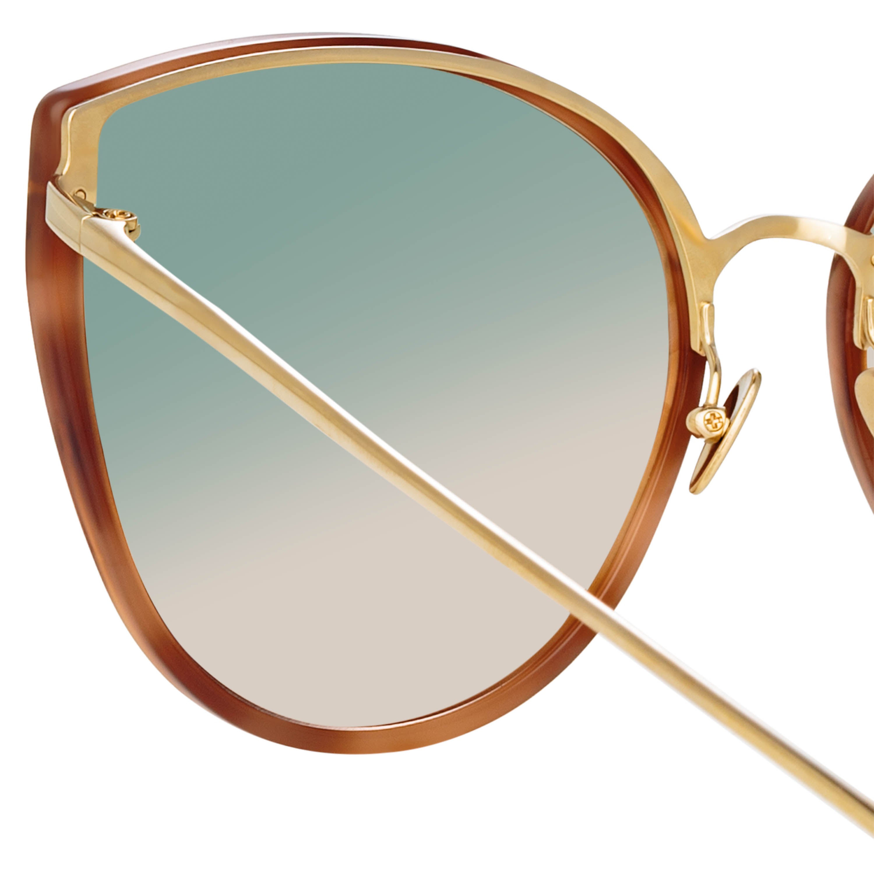 Silvie Cat Eye Sunglasses in Ash and Mocha by LINDA FARROW – LINDA FARROW  (U.S.)