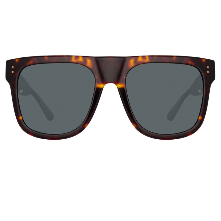 Carolina Flat Top Sunglasses in Tortoiseshell (Men's) by LINDA FARROW ...