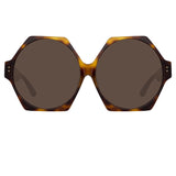 Bora Hexagon Sunglasses in Tortoiseshell