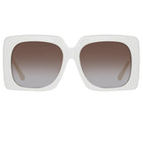 Sierra Oversized Sunglasses in White