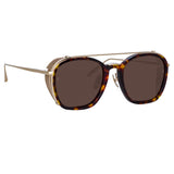 Aston Square Sunglasses in Light Gold