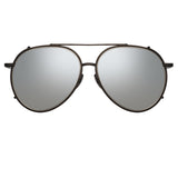 Torino Aviator Sunglasses in Nickel