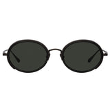 Finn Oval Sunglasses in Nickel