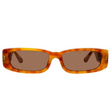 Talita Rectangular Sunglasses in Saffron Tortoiseshell