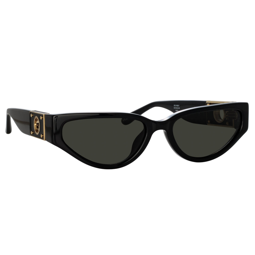 Tomie Cat Eye Sunglasses in Black by LINDA FARROW – LINDA FARROW (U.S.)