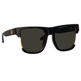 Men's Lomas D-Frame Sunglasses in Black