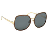 Linda Farrow 444 C6 Oversized Sunglasses
