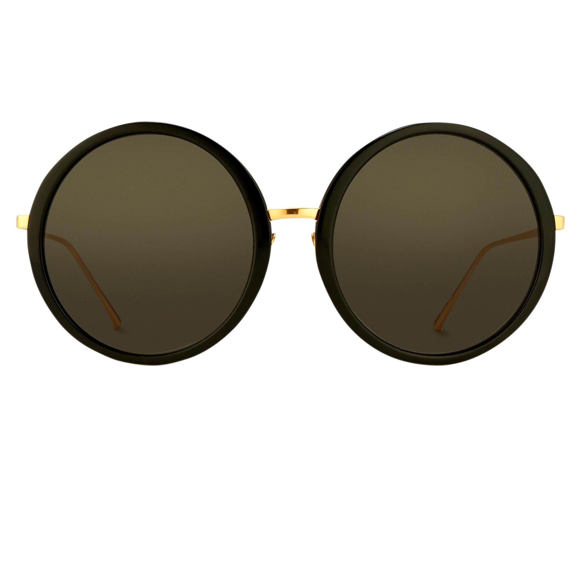 Ellen Round Sunglasses in Brown by LINDA FARROW – LINDA FARROW (U.S.)