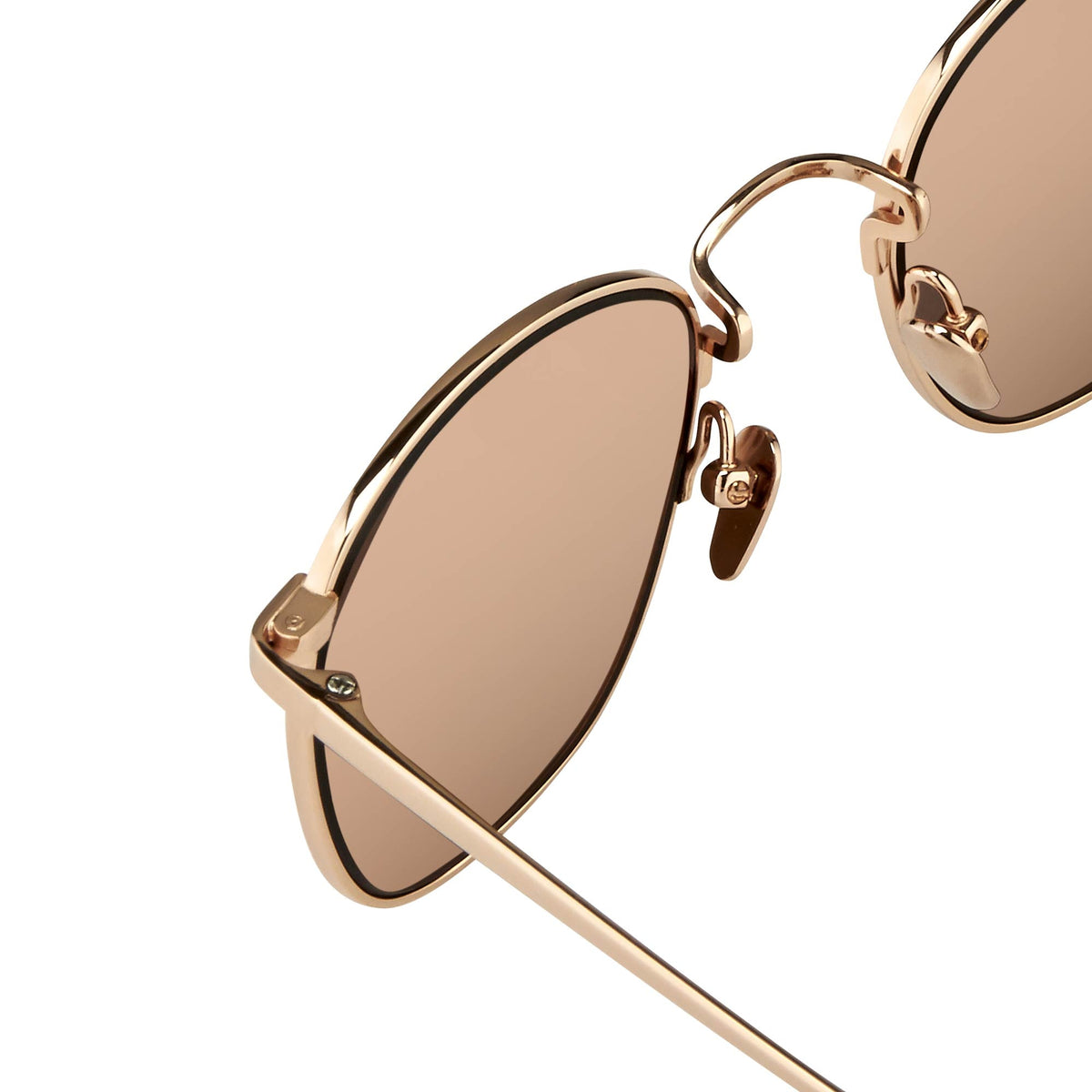 Simon Square Sunglasses Frame in Rose Gold by LINDA FARROW – LINDA FARROW  (INT'L)