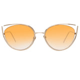Linda Farrow Jeanne C12 Cat Eye Sunglasses