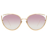 Linda Farrow Jeanne C9 Cat Eye Sunglasses