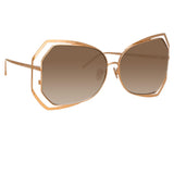 Linda Farrow Lily C6 Oversized Sunglasses