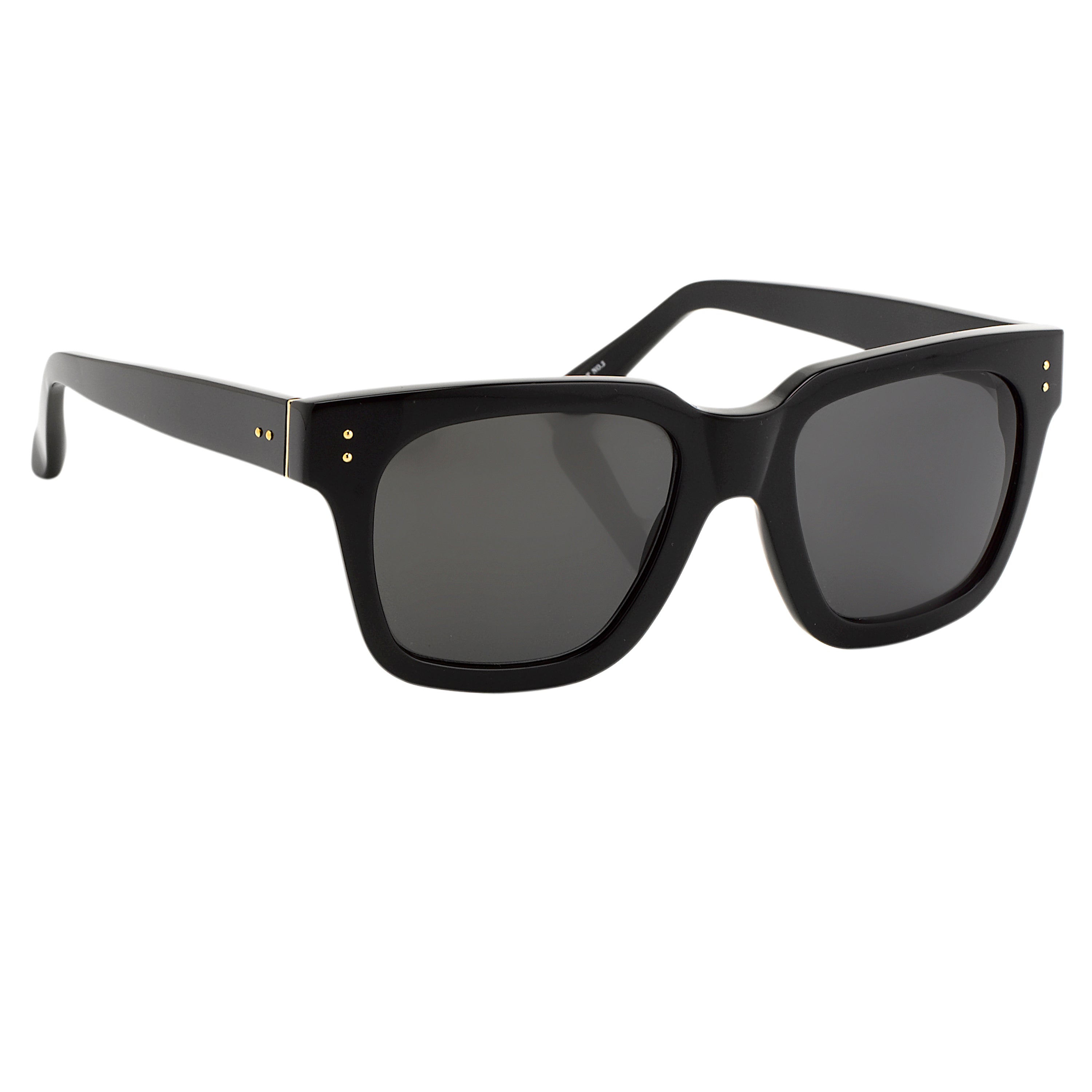 Desiree D-Frame Sunglasses in Black (Men's) by LINDA FARROW