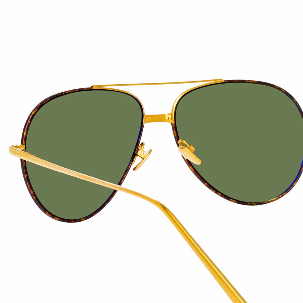 Linda Farrow Salem C14 Aviator Sunglasses