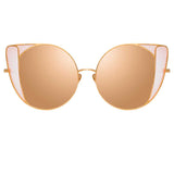 Linda Farrow Austin C6 Cat Eye Sunglasses