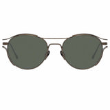 Linda Farrow Cradle C6 Oval Sunglasses