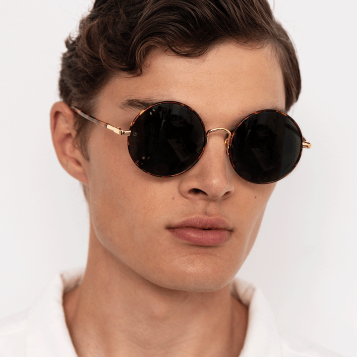 Round Mod Sunglasses - White